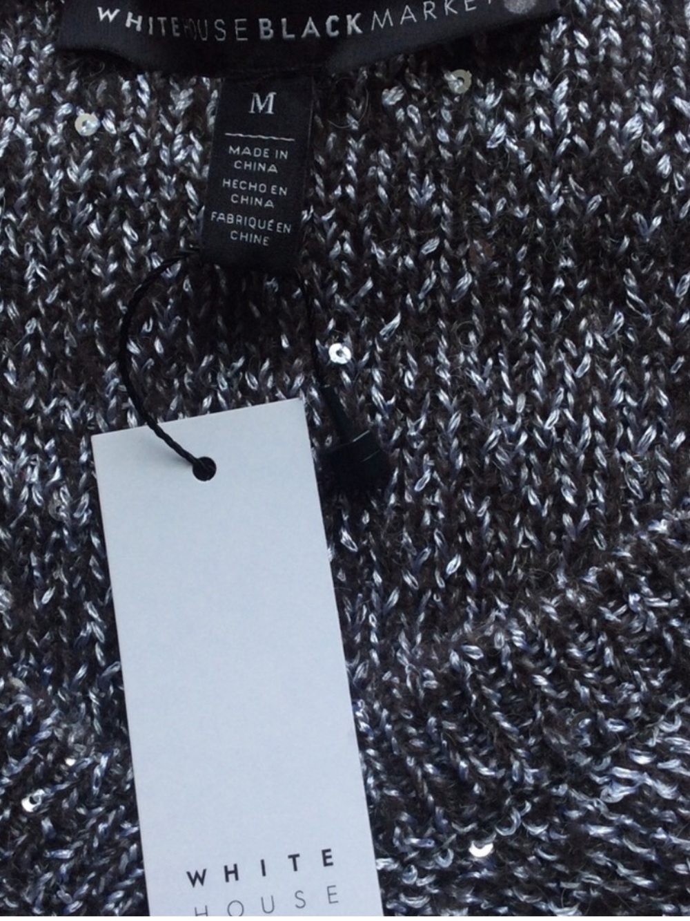 NWT WHBM Sequin Tunic Sweater - Picture 7 of 8
